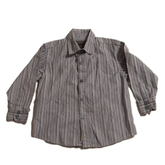 Kenneth Cole Reaction Boy’s Multicolored Long Sleeve Button Down Shirt - Picture 1 of 4
